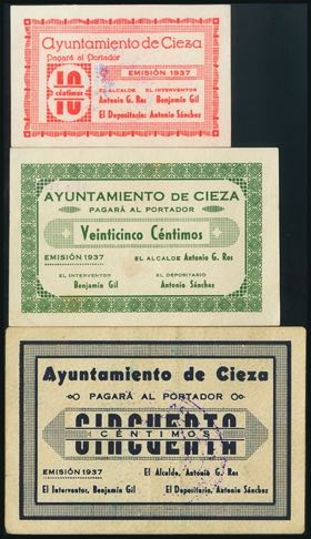 CIEZA (MURCIA). 10 Cents, 25 Cents and 50 ... 