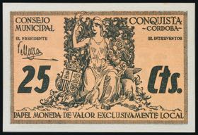 CONQUISTA (CORDOBA). 25 Céntimos. ... 