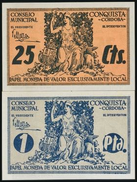 CONQUEST (CORDOBA). 25 Cents and 1 ... 