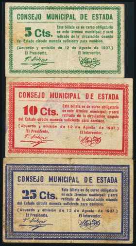 ESTADA (HUESCA). 5 Céntimos, 10 ... 