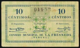 LA FRESNEDA (TERUEL). 10 cents. ... 