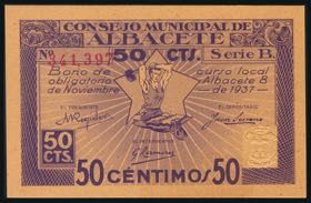 ALBACETE. 50 cents. November 8, 1937. Series ... 