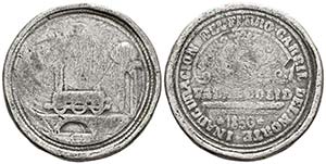 ISABEL II. Medalla. 1856. Valladolid. ... 