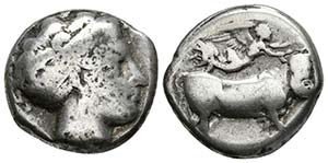 CAMPANIA. Neapolis. Didracma. 300-275 a.C. ... 