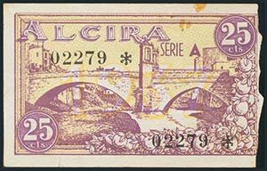 ALCIRA (VALENCIA). 25 Céntimos. ... 