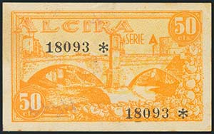 ALCIRA (VALENCIA). 50 Céntimos. ... 