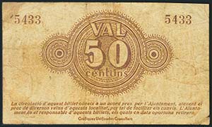PALAUTORDERA (BARCELONA). 50 Céntimos. ... 