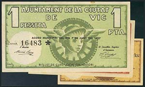 VIC (BARCELONA). 25 Céntimos, 50 ... 