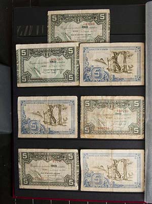 Precioso conjunto de billetes del Banco de ... 