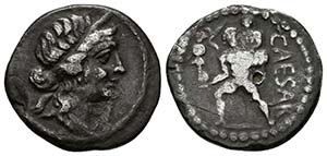 JULIO CESAR. Denario. 47-46 a.C. Ceca ... 