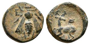 IONIA. Ephesos. Ae10. 390-300 a.C. Ceca ... 
