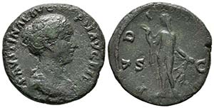 FAUSTINA HIJA. As. 147-150 d.C. Roma. A/ ... 