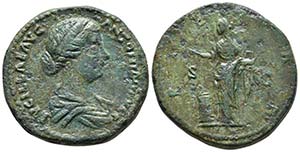 LUCILLA. Sestercio. 164-169 d.C. Roma. A/ ... 