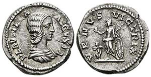 PLAUTILLA. Denario. 202-205 d.C. Roma. A/ ... 