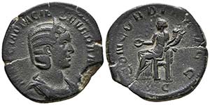 OTACILIA SEVERA. Sestercio. 244-249 d.C. ... 
