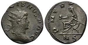 GALIENO. Antoniniano. 259 d.C. Mediolanum. ... 