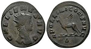 GALIENO. Antoniniano. 267 d.C. Roma. A/ ... 