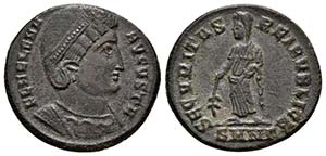HELENA. Follis. 328-239 d.C. Nicomedia. A/ ... 