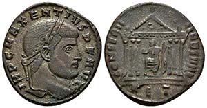 MAJENCIO. Follis. 306-312 d.C. Roma. A/ ... 