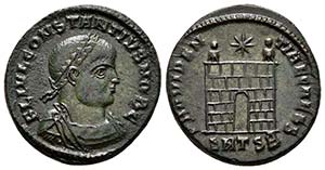 CONSTANTINO II. Follis. 326-328 d.C. ... 