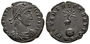 CONSTANCIO II. Follis. 348-350 d.C. ... 