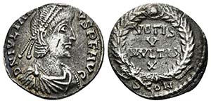 JULIANO II. Siliqua. 360-361 d.C. Arelate. ... 