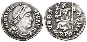 VALENS. Siliqua. 367-375 d.C. Treveri ... 