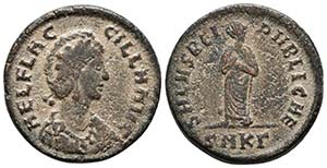 AELIA FLACCILLA. Maiorina. 379-386 d.C. ... 