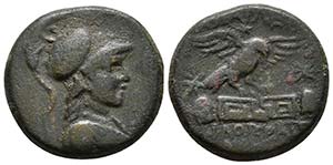 PHYRGIA, Apameia. AE20. 88-40 a.C. A/ Busto ... 