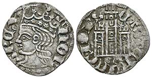 ALFONSO XI. Cornado-Dinero. (1312-1350). ... 
