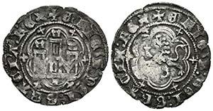 ENRIQUE III. Blanca. (1390-1406). Toledo. AB ... 