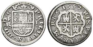 FELIPE IV. 1 Real. 1652/1. Segovia. ... 