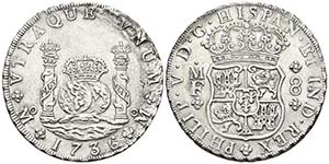 FELIPE V. 8 Reales. 1736. México MF. ... 
