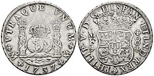 FELIPE V. 8 Reales. 1737. México MF. ... 