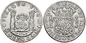 FELIPE V. 8 Reales. 1744. México MF. ... 