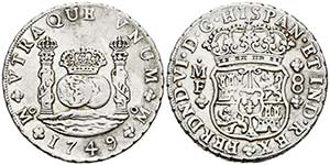FERNANDO VI. 8 Reales. 1749. México MF. ... 