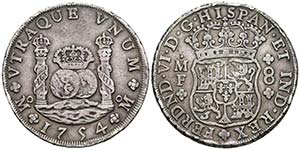 FERNANDO VI. 8 Reales. 1754. México MF. ... 
