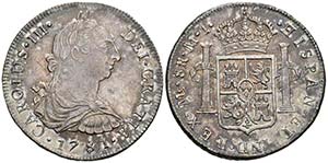 CARLOS III. 8 Reales. 1781. Lima MI. ... 