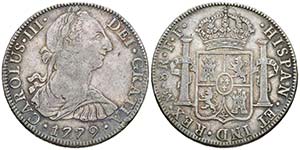 CARLOS III. 8 Reales. 1779. México FF. ... 