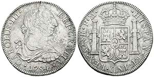 CARLOS III. 8 Reales. 1784. México FM. ... 