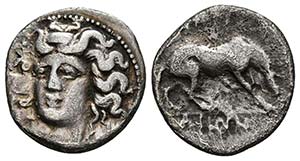 THESSALIA, Larissa. Dracma. 356-342 a.C. A/ ... 