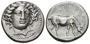 THESSALIA, Larissa. Dracma. 400-380 a.C. A/ ... 