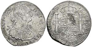 CARLOS IV. 8 Reales. 1805. Guatemala M. ... 