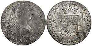 CARLOS IV. 8 Reales. 1806. Guatemala M. ... 