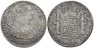 CARLOS IV. 8 Reales. 1801. Lima IJ. Cal-656. ... 