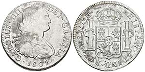 CARLOS IV. 8 Reales. 1807. México TH. ... 