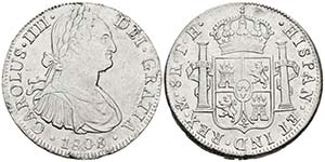 CARLOS IV. 8 Reales. 1808. México TH. ... 