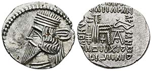 PAKOROS I. Dracma. 78-120 a.C. Ekbatana ... 