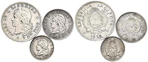 ARGENTINA. 10, 20 y 50 Centavos. 1883. ... 