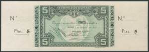 5 Pesetas. 1935. 4 billetes ... 